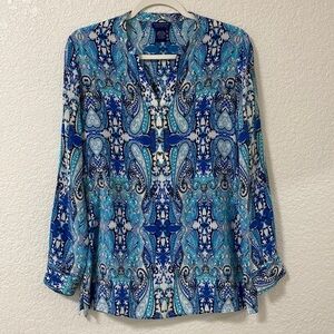 Doncaster Too Silk Paisley Print business casual